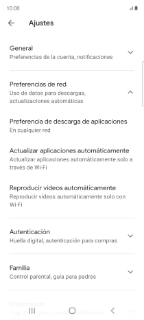 Pulsa Actualizar aplicaciones automáticamente. Pulsa Actualizar aplicaciones automáticamente.