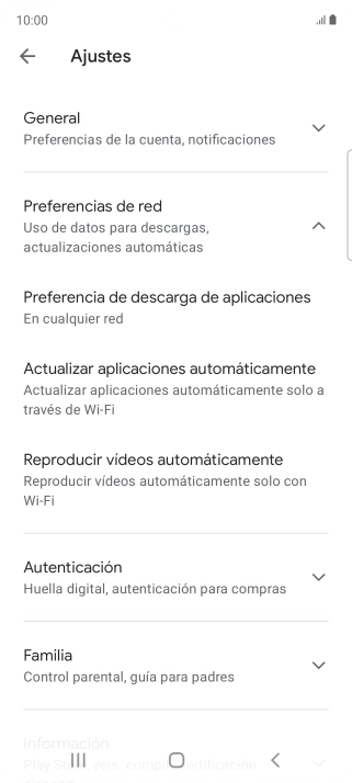 Pulsa Actualizar aplicaciones automáticamente. Pulsa Actualizar aplicaciones automáticamente.