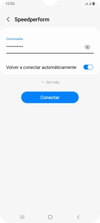 Introduce la contraseña de la red wifi y pulsa Conectar. Introduce la contraseña de la red wifi y pulsa Conectar.