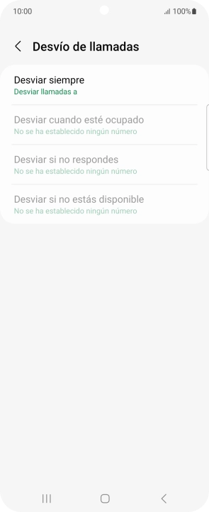 Pulsa el tipo de desvío deseado. Pulsa el tipo de desvío deseado.
