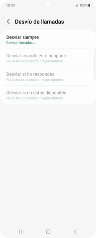 Pulsa el tipo de desvío deseado. Pulsa el tipo de desvío deseado.