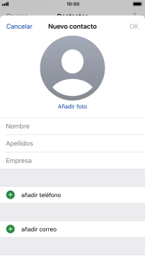 Pulsa Nombre e introduce el nombre. Pulsa Nombre e introduce el nombre.
