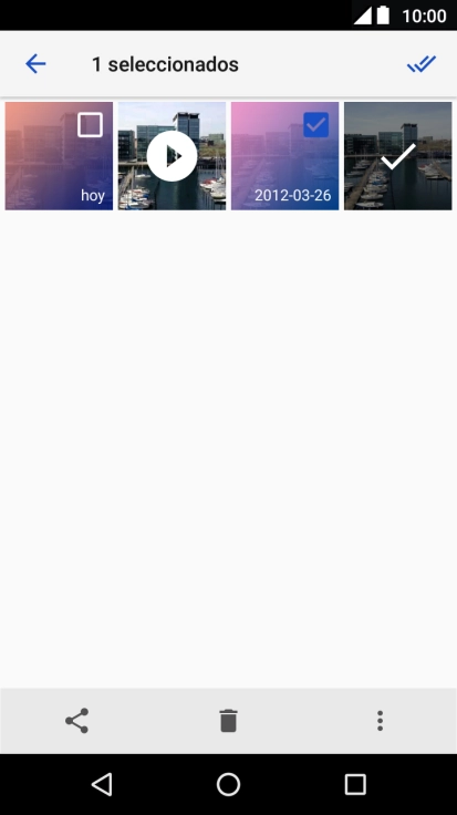 Pulsa el icono de seleccionar todo.