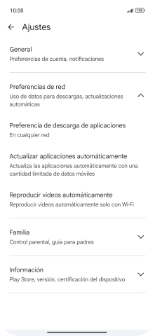 Pulsa Actualizar aplicaciones automáticamente. Pulsa Actualizar aplicaciones automáticamente.