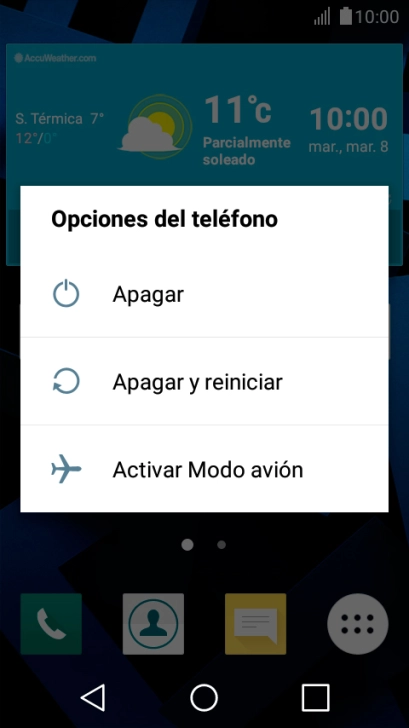 Pulsa Activar Modo avión.