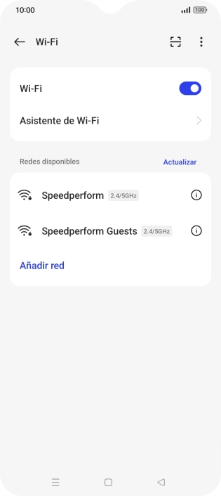 Pulsa Asistente de Wi-Fi. Pulsa Asistente de Wi-Fi.