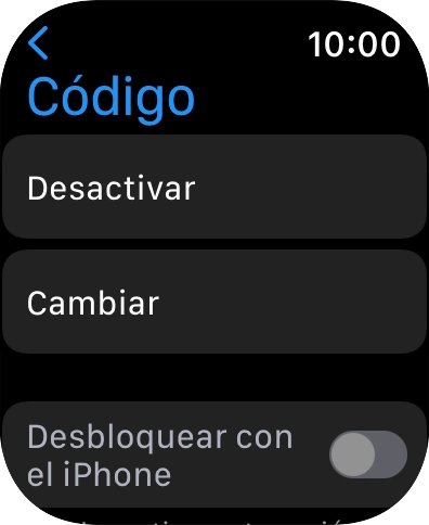 Pulsar Desactivar e introducir el código de seguridad actual. Pulsar Desactivar e introducir el código de seguridad actual.