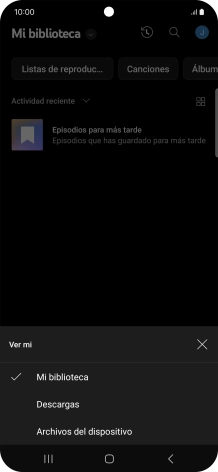 Pulsa una categoría y desplázate al archivo de música deseado. Pulsa una categoría y desplázate al archivo de música deseado.