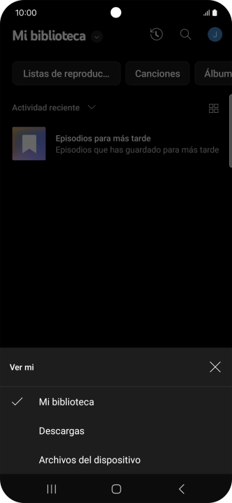 Pulsa una categoría y desplázate al archivo de música deseado. Pulsa una categoría y desplázate al archivo de música deseado.