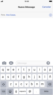También puedes enviar fotografías, vídeos, mensajes de sonido y diferentes efectos en el iMessage. Sigue las indicaciones de la pantalla para enviar tu iMessage con el contenido deseado.