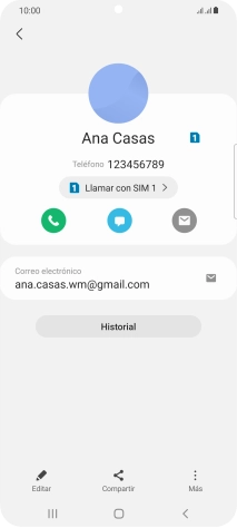 Pulsa el icono de llamada junto a la tarjeta SIM deseada. Pulsa el icono de llamada junto a la tarjeta SIM deseada.
