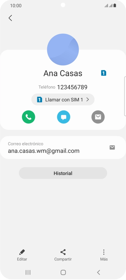 Pulsa el icono de llamada junto a la tarjeta SIM deseada. Pulsa el icono de llamada junto a la tarjeta SIM deseada.