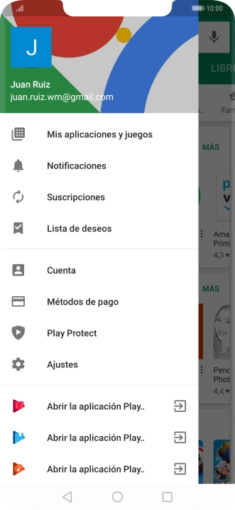 Pulsa Mis aplicaciones y juegos. Pulsa Mis aplicaciones y juegos.