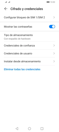 Pulsa Configurar bloqueo de SIM 1/SIM 2. Pulsa Configurar bloqueo de SIM 1/SIM 2.