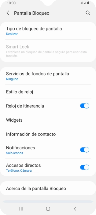 Pulsa Tipo de bloqueo de pantalla. Pulsa Tipo de bloqueo de pantalla.
