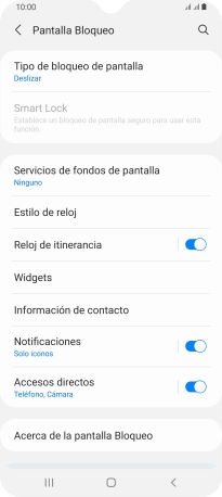 Pulsa Tipo de bloqueo de pantalla. Pulsa Tipo de bloqueo de pantalla.
