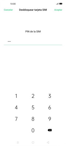 Introduce tu código PIN y pulsa Aceptar. Introduce tu código PIN y pulsa Aceptar.