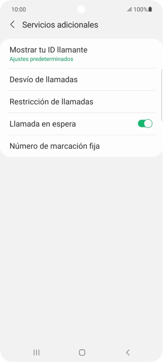Pulsa Número de marcación fija bajo la tarjeta SIM deseada.