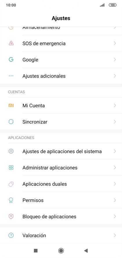 Pulsa Ajustes adicionales. Pulsa Ajustes adicionales.