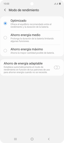 Pulsa el ajuste deseado para activar la función.