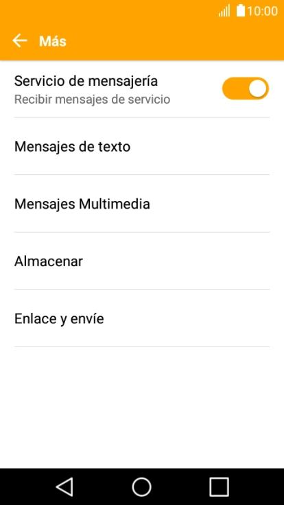 Pulsa Mensajes de texto. Pulsa Mensajes de texto.