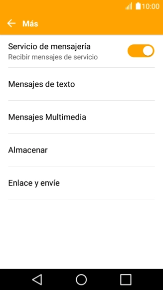 Pulsa Mensajes de texto. Pulsa Mensajes de texto.