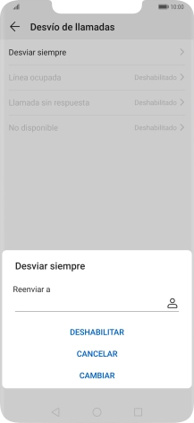 Pulsa DESHABILITAR.