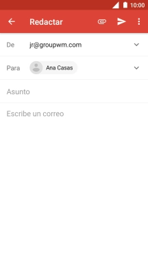 Pulsa Asunto e introduce el asunto deseado.