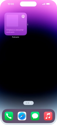 Si utilizas un grupo de widgets: Desliza el dedo hacia arriba o hacia abajo sobre el grupo para seleccionar el widget deseado. Si utilizas un grupo de widgets: Desliza el dedo hacia arriba o hacia abajo sobre el grupo para seleccionar el widget deseado.