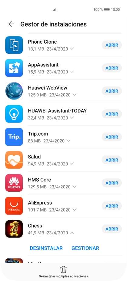 Pulsa DESINSTALAR. Pulsa DESINSTALAR.