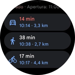 Pulsa el medio de transporte deseado. Pulsa el medio de transporte deseado.
