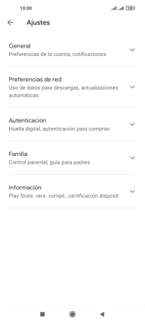 Pulsa Preferencias de red.