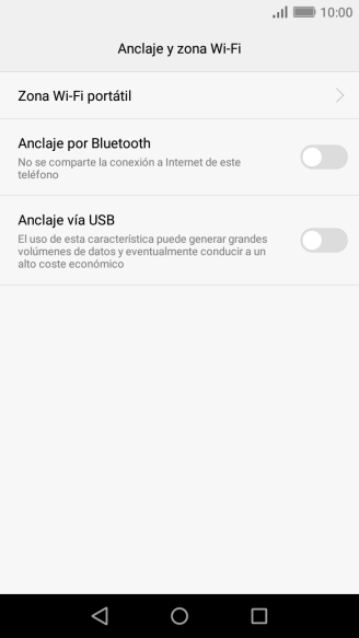 Pulsa Zona Wi-Fi portátil. Pulsa Zona Wi-Fi portátil.