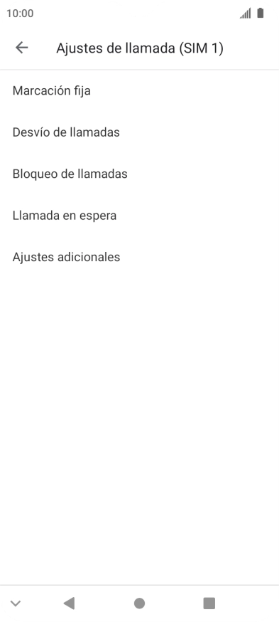 Pulsa Marcación fija.