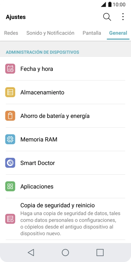 Pulsa Ahorro de batería y energía.