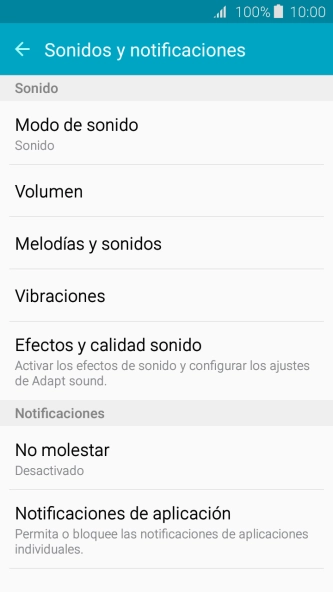 Pulsa Melodías y sonidos. Pulsa Melodías y sonidos.