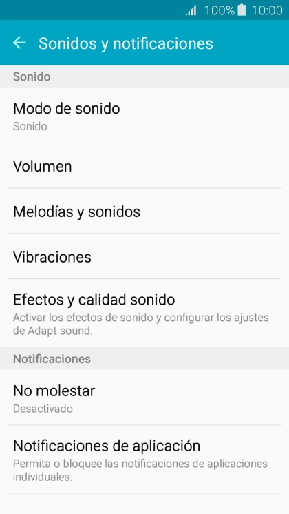 Pulsa Melodías y sonidos. Pulsa Melodías y sonidos.