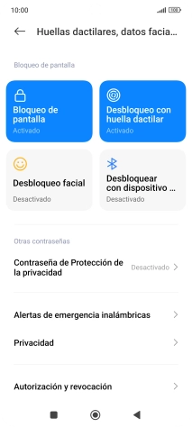 Pulsa Bloqueo de pantalla. Pulsa Bloqueo de pantalla.