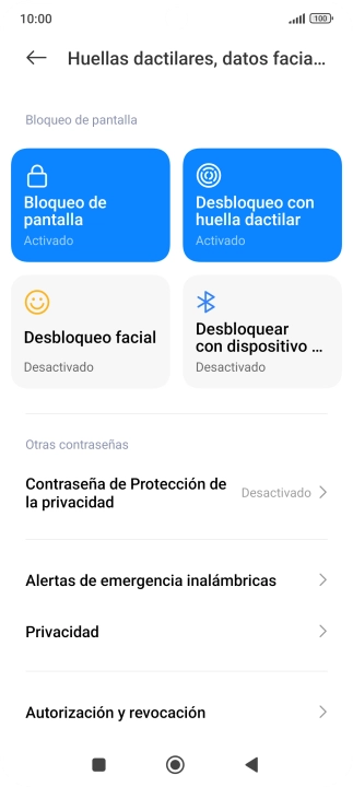 Pulsa Bloqueo de pantalla. Pulsa Bloqueo de pantalla.
