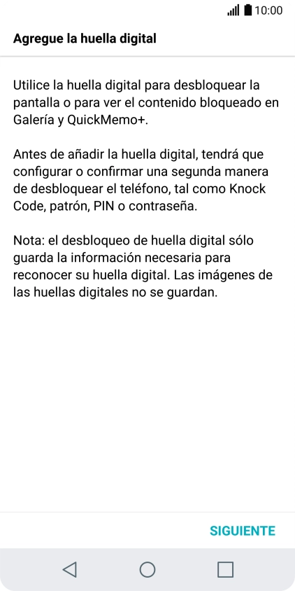 Pulsa SIGUIENTE. Pulsa SIGUIENTE.