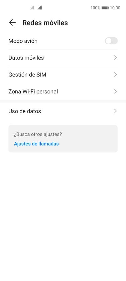 Pulsa Gestión de SIM.