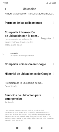 Pulsa Precisión de la ubicación de Go... Pulsa Precisión de la ubicación de Go...