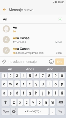 Pulsa el contacto deseado. Pulsa el contacto deseado.