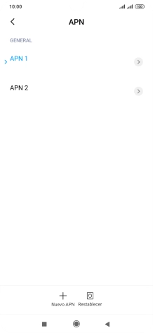 Pulsa la conexión de datos deseada para activarla. Pulsa la conexión de datos deseada para activarla.