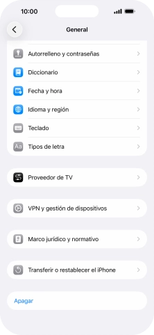 Pulsa Fecha y hora.