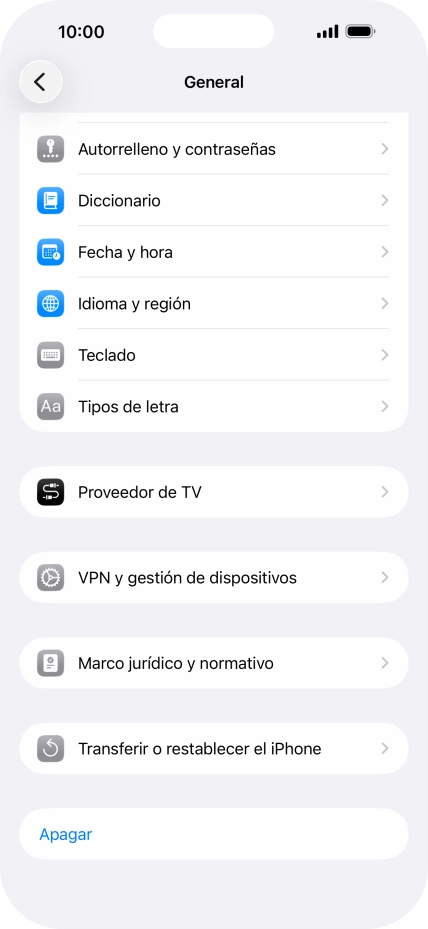 Pulsa Fecha y hora.