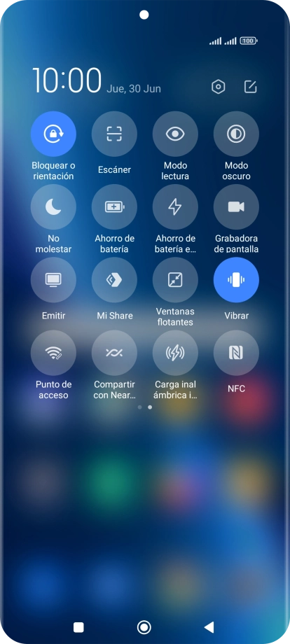 Pulsa Ahorro de batería para activar la función. Pulsa Ahorro de batería para activar la función.