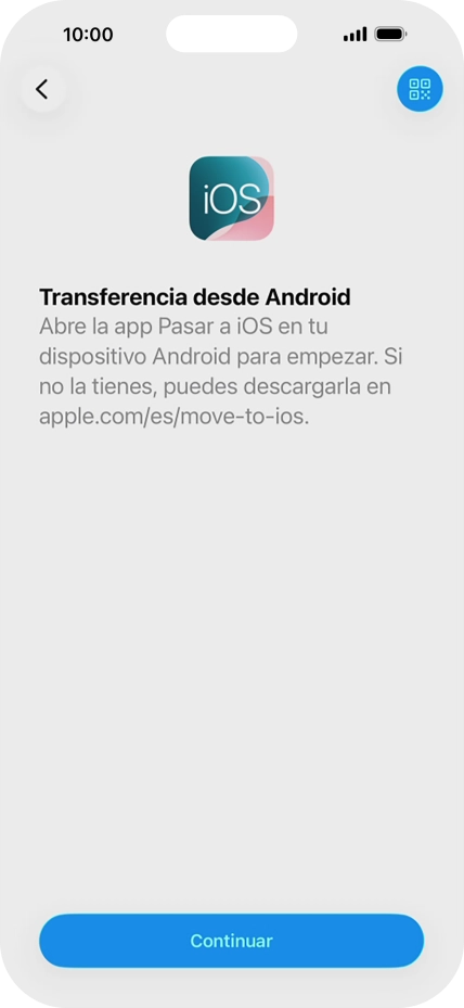 Para transferir contenido a tu teléfono, tienes que haber instalado la app Para transferir contenido a tu teléfono, tienes que haber instalado la app