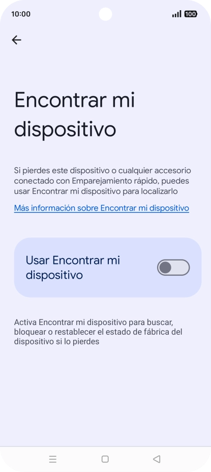 Pulsa el indicador junto a 