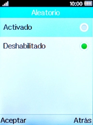 Selecciona Activado para activar la función. Selecciona Activado para activar la función.